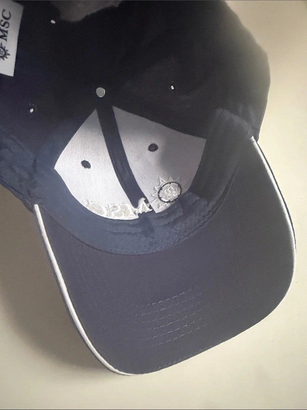 MSC Embroidered Men's Baseball Cap - Navy